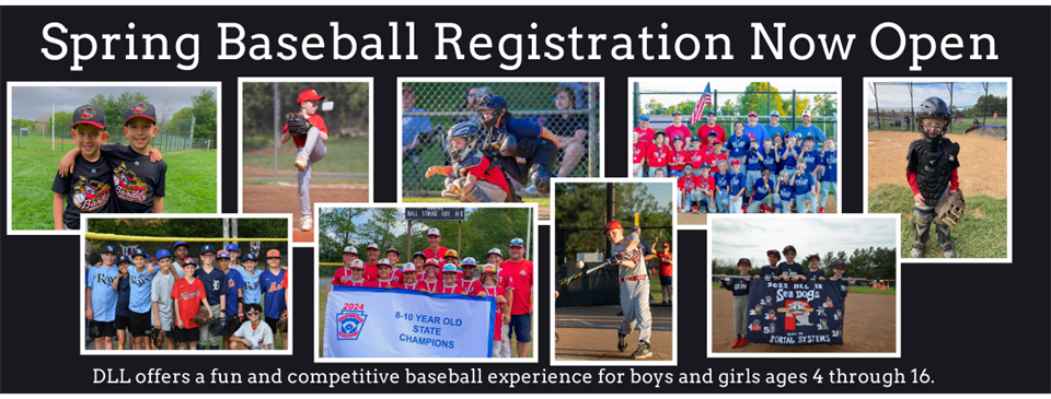 2025 Spring Baseball Registration is OPEN!